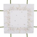 Clayre & Eef Brotkorb 35x35x8 cm Weiß Baumwolle Blumen