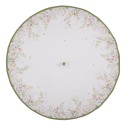 Clayre & Eef Torchon Ø 80 cm Blanc Coton Rond Fleurs