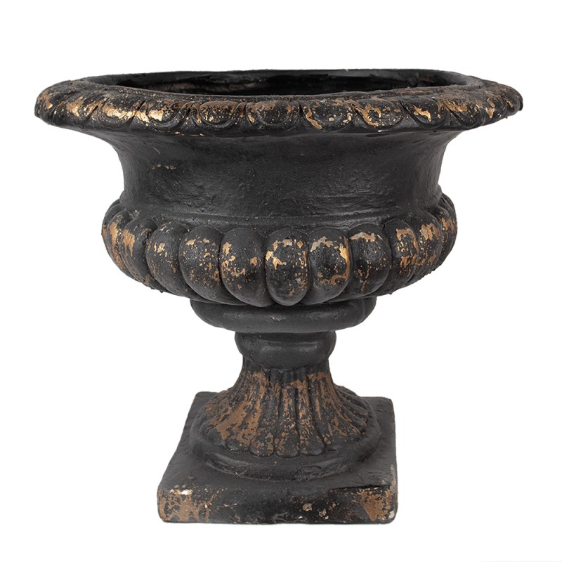 Clayre & Eef Planter Ø 52x47 cm Black Ceramic material