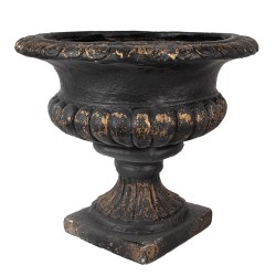 Clayre & Eef Planter Ø 52x47 cm Black Ceramic material