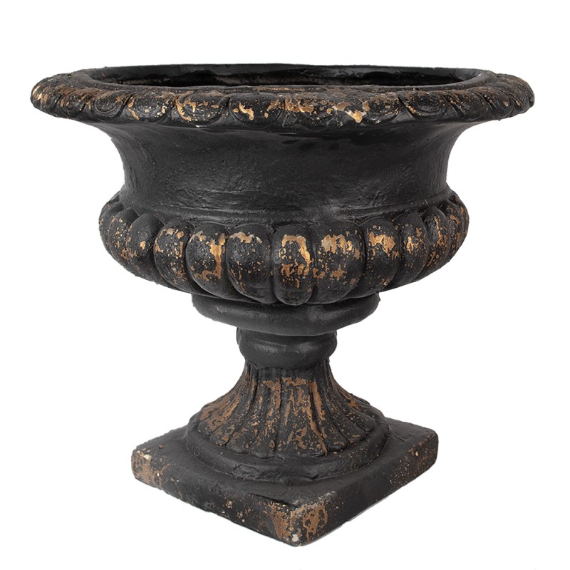 Clayre & Eef Planter Ø 52x47 cm Black Ceramic material