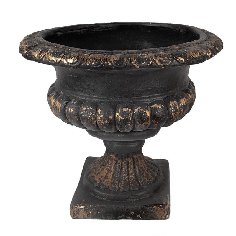 Clayre & Eef Planter Ø 52x47 cm Black Ceramic material