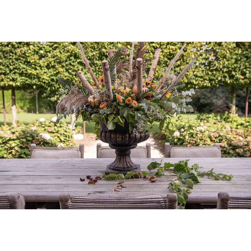 Clayre & Eef Planter Ø 52x47 cm Black Ceramic material