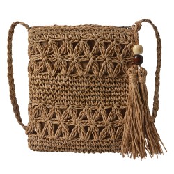 Juleeze Borsa a mano da donna 18x22 cm Marrone Poliestere