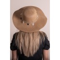 Juleeze Chapeau de femme Beige Paille en papier