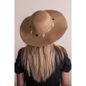 Juleeze Chapeau de femme Beige Paille en papier