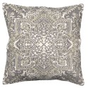 Clayre & Eef Cushion Cover 50x50 cm Grey Green Cotton Square