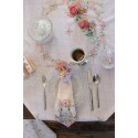 Clayre & Eef Nappe 100x100 cm Rose Coton Carré Lapin