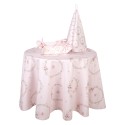 Clayre & Eef Nappe Ø 170 cm Rose Coton Rond Lapin