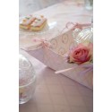 Clayre & Eef Sets de table set de 6 48x33 cm Rose Coton Lapin