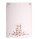 Clayre & Eef Torchon 50x70 cm Rose Coton Lapin