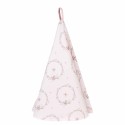 Clayre & Eef Tea Towel  Ø 80 cm Pink Cotton Round Rabbit