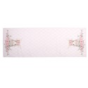 Clayre & Eef Tischläufer 50x140 cm Rosa Baumwolle Kaninchen