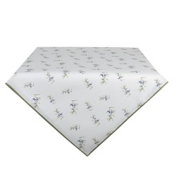 Clayre & Eef Tablecloth 100x100 cm White Cotton Olives