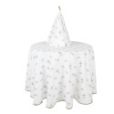 Clayre & Eef Nappe Ø 170 cm Blanc Coton Rond Olives
