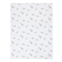 Clayre & Eef Tea Towel 50x70 cm White Cotton Olives