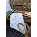 Clayre & Eef Tea Towel  50x70 cm White Cotton Olives