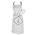 Clayre & Eef Pot Holder 20x20 cm White Cotton Olives