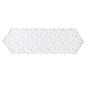 Clayre & Eef Table Runner 50x160 cm White Cotton Olives