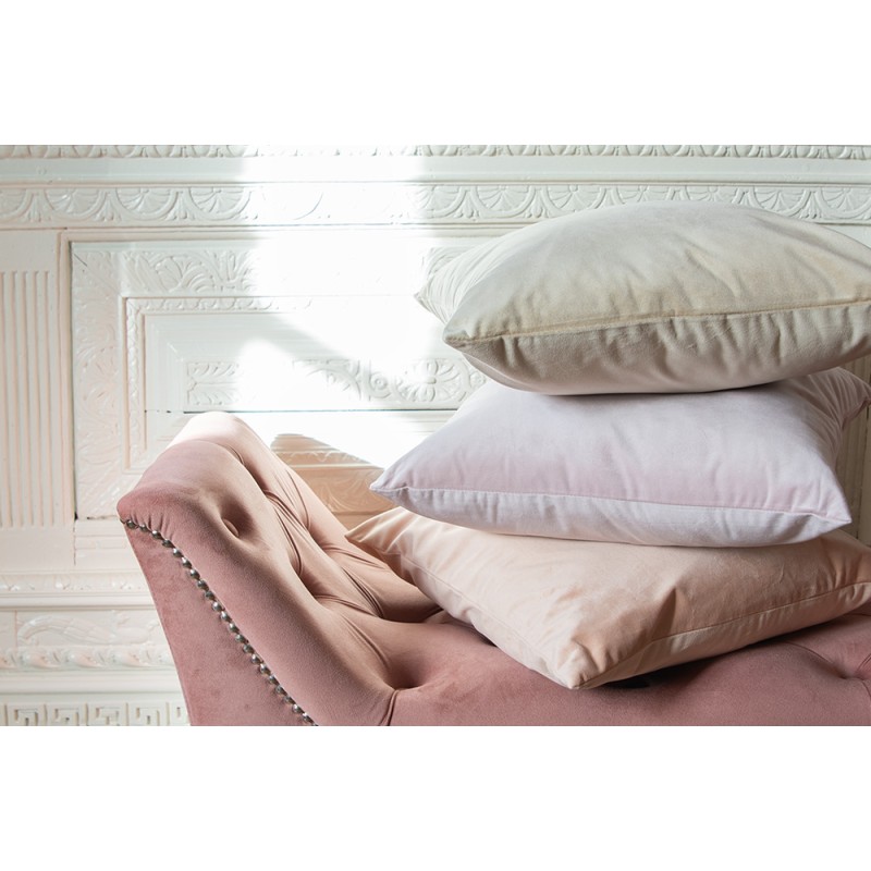 Clayre & Eef Bench 2-Zits Pink Textile