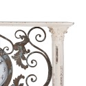 Clayre & Eef Floor Clock 76x48 cm White Wood Metal Rectangle