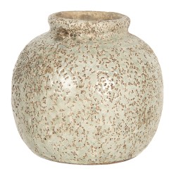 Clayre & Eef Vaso  8 cm Marrone Ceramica Rotondo