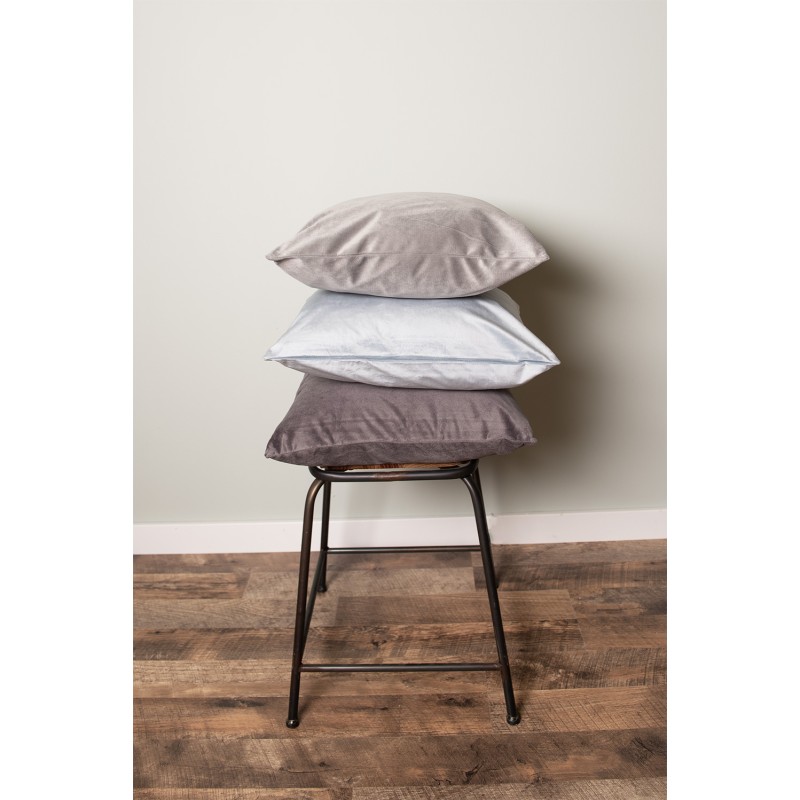 Clayre & Eef Cushion Cover 45x45 cm Grey Polyester