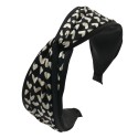 Juleeze Headband Women Black White Synthetic