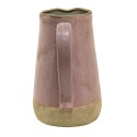 Clayre & Eef Dekorative Kanne 2200 ml Rosa Beige Keramik