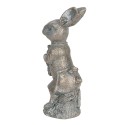 Clayre & Eef Figurine Lapin 13 cm Marron Polyrésine