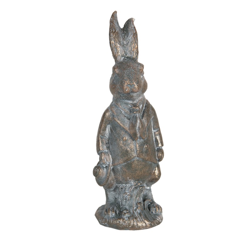 Clayre & Eef Statuetta Coniglio 11 cm Marrone Poliresina