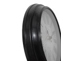 Clayre & Eef Wall Clock Ø 25x4 cm Black Grey Plastic Glass Westminster Clock Company London