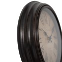 Clayre & Eef Wall Clock Ø 29x5 cm Brown Plastic Glass Westminster Clock Company London