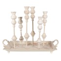 Clayre & Eef Candle holder 55x26x43 cm White Metal