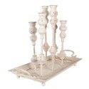 Clayre & Eef Candle holder 55x26x43 cm White Metal