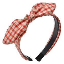 Clayre & Eef Haarband Damen Rot Weiß Synthetisch