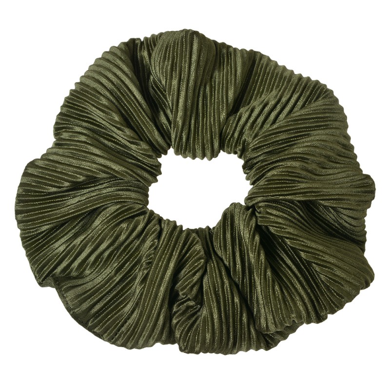 Clayre & Eef Elastico per capelli scrunchie Verde Sintetico