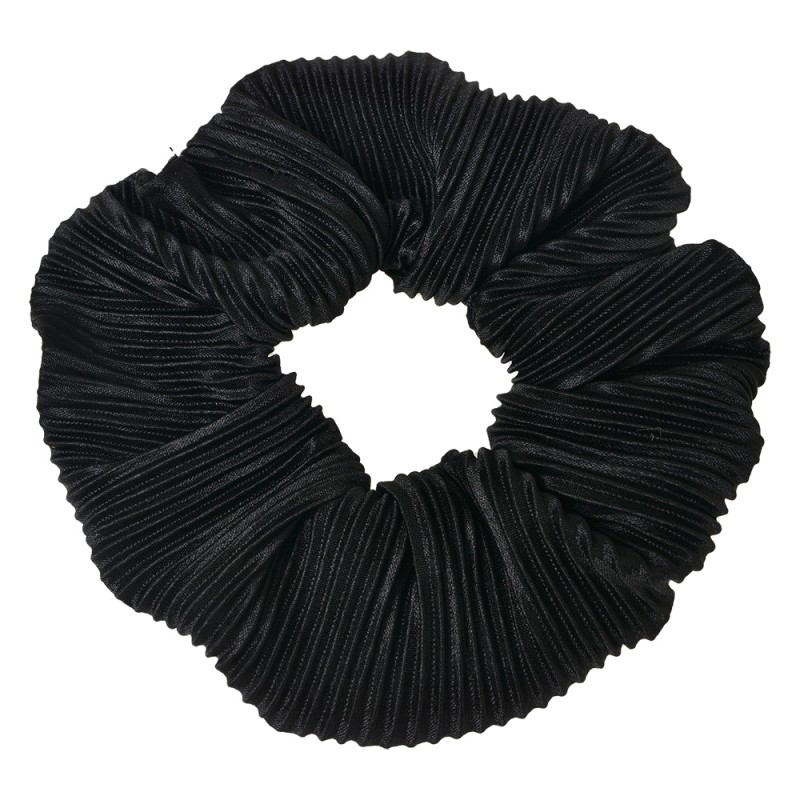 Clayre & Eef Scrunchie Haargummi Schwarz Synthetisch