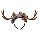 Clayre & Eef Headband Girl Antler Brown Plastic