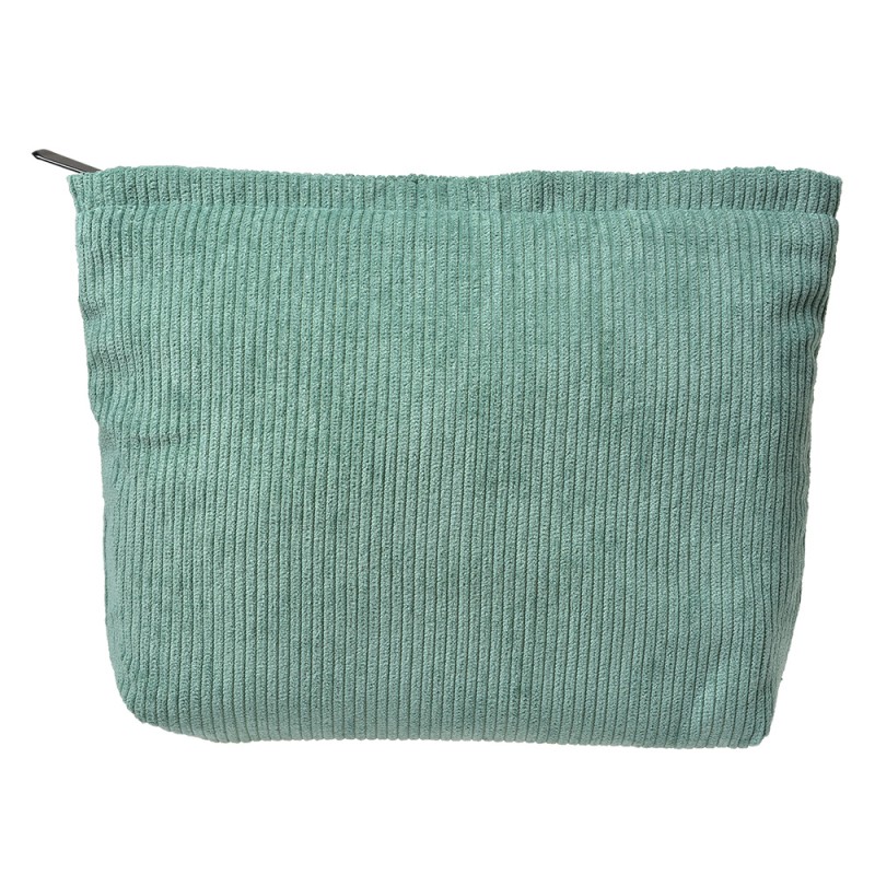 Clayre & Eef Damenkulturtasche 25x18 cm Grün Synthetisch