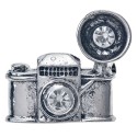 Clayre & Eef Women's Brooch Camera Silver colored Metal