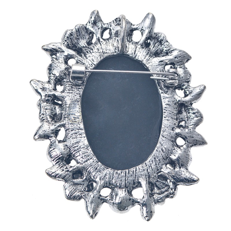 Clayre & Eef Women's Brooch Grey Metal