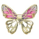 Clayre & Eef Broche femme Papillon Rose Métal