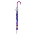 Clayre & Eef Parapluie pour adultes 60cm Violet Plastique Hortensia