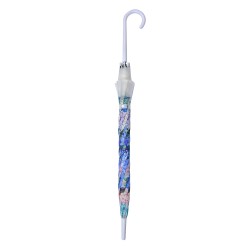 Clayre & Eef Ombrello per adulti 60 cm Bianco Plastica Ortensia