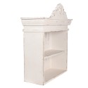 Clayre & Eef Wall Rack 51x20x60 cm White Wood product