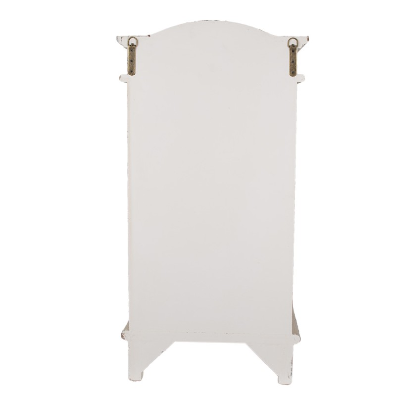 Clayre & Eef Mensola da parete 45x30x88 cm Bianco Prodotto in legno