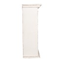 Clayre & Eef Scaffale da parete 51x20x56 cm Bianco Prodotto in legno