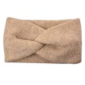 Clayre & Eef Fascia per capelli da donna 10x22 cm Beige Sintetico