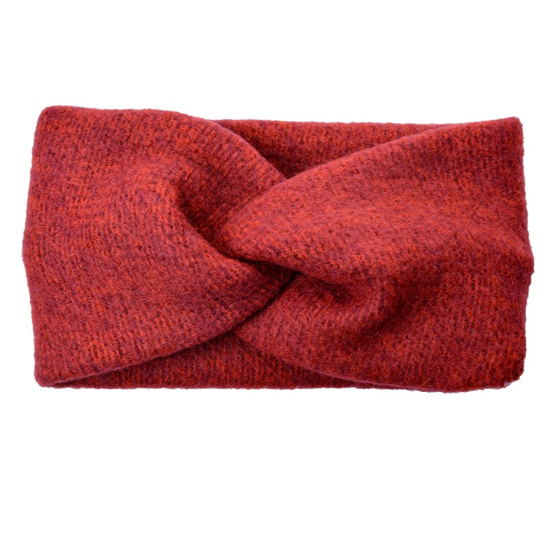 Clayre & Eef Fascia per capelli da donna 10x22 cm Rosso Sintetico